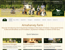 Tablet Screenshot of annaharveyfarm.ie
